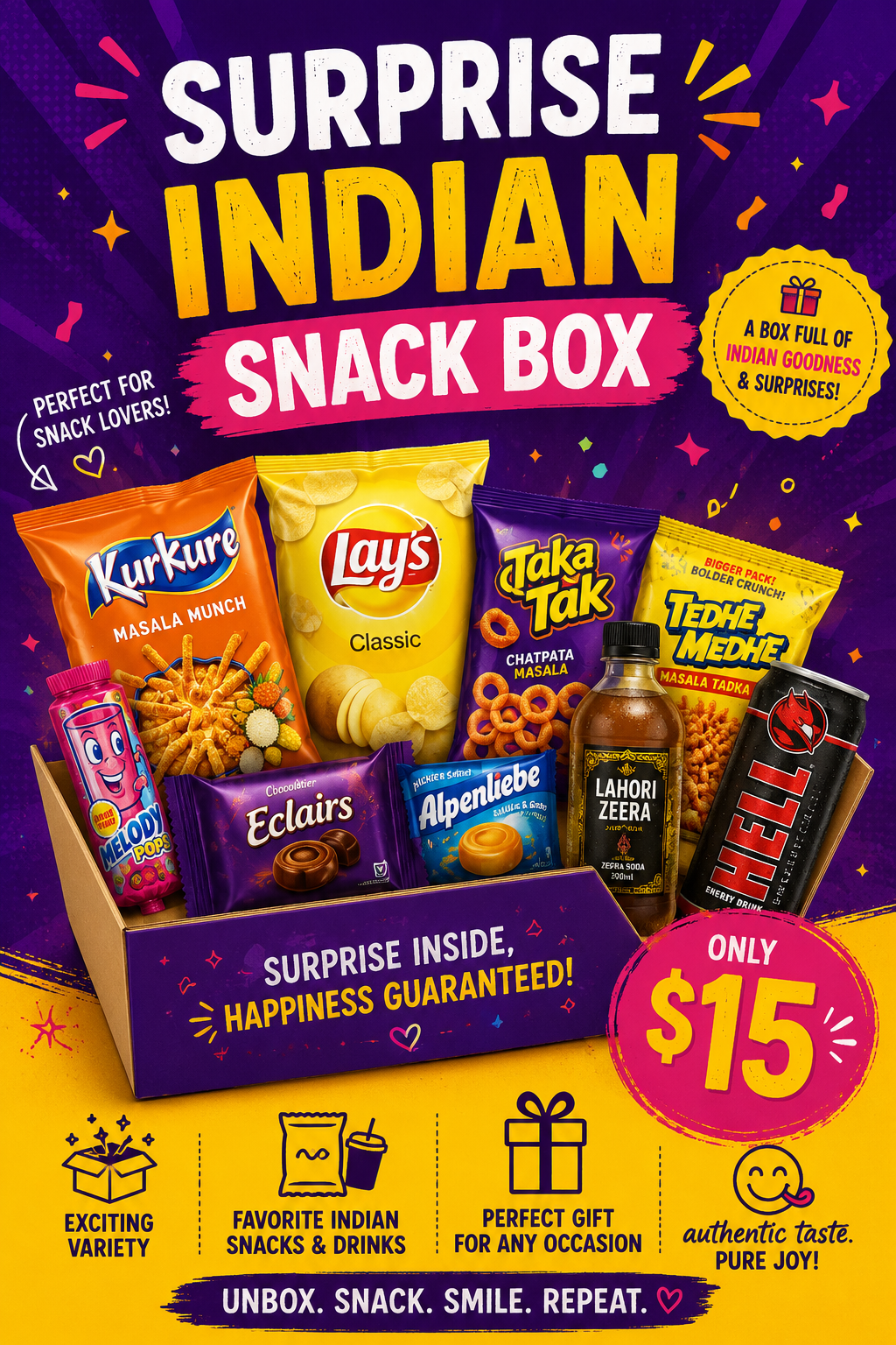 Surprise Indian Snack Box