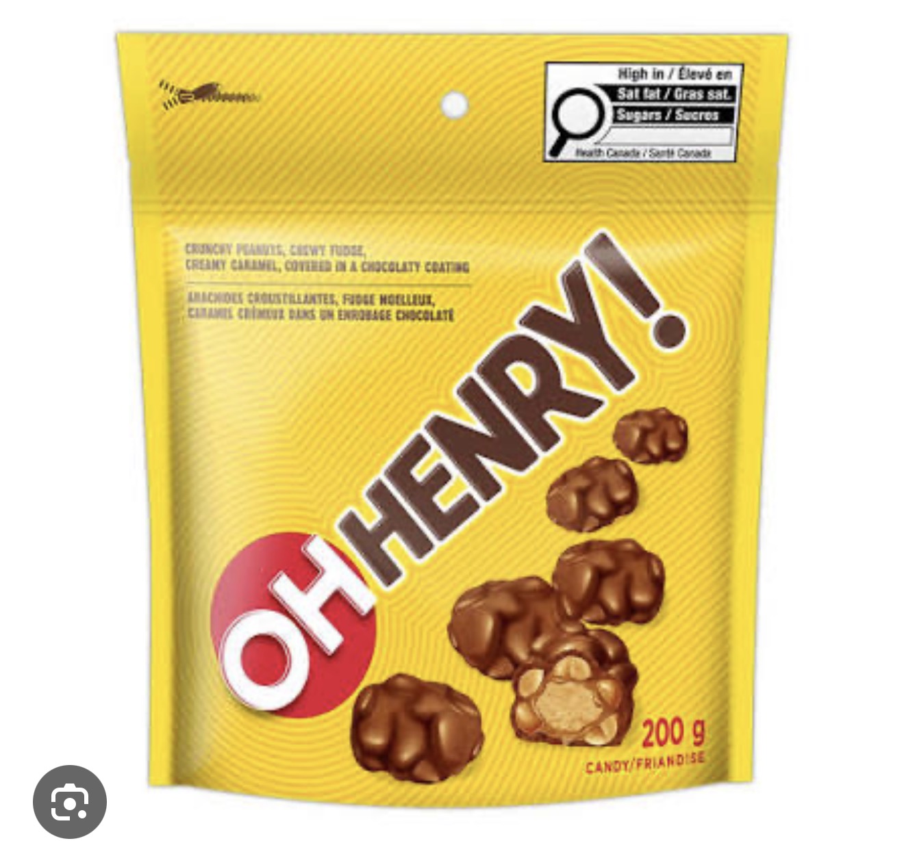 O henry chocolate packet