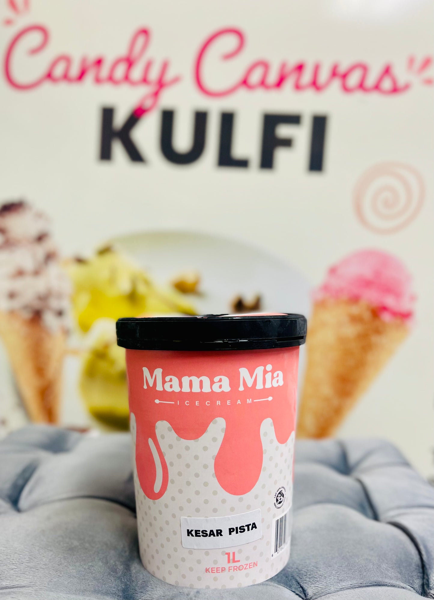 Kesar Pista Ice Cream Box