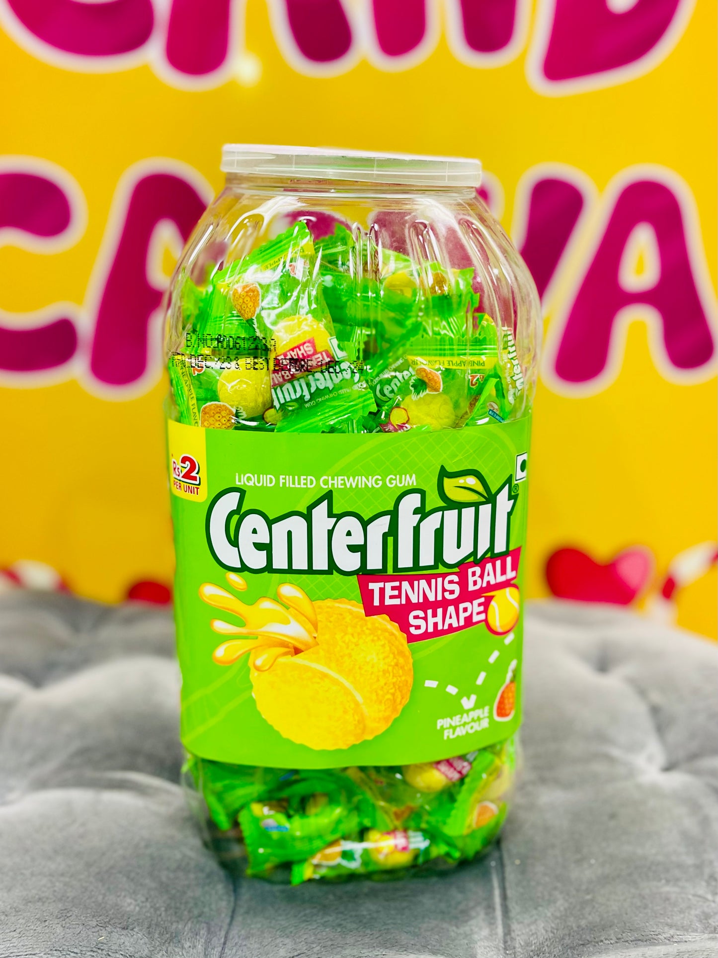 Center Fruit Pineapple Gum Jar
