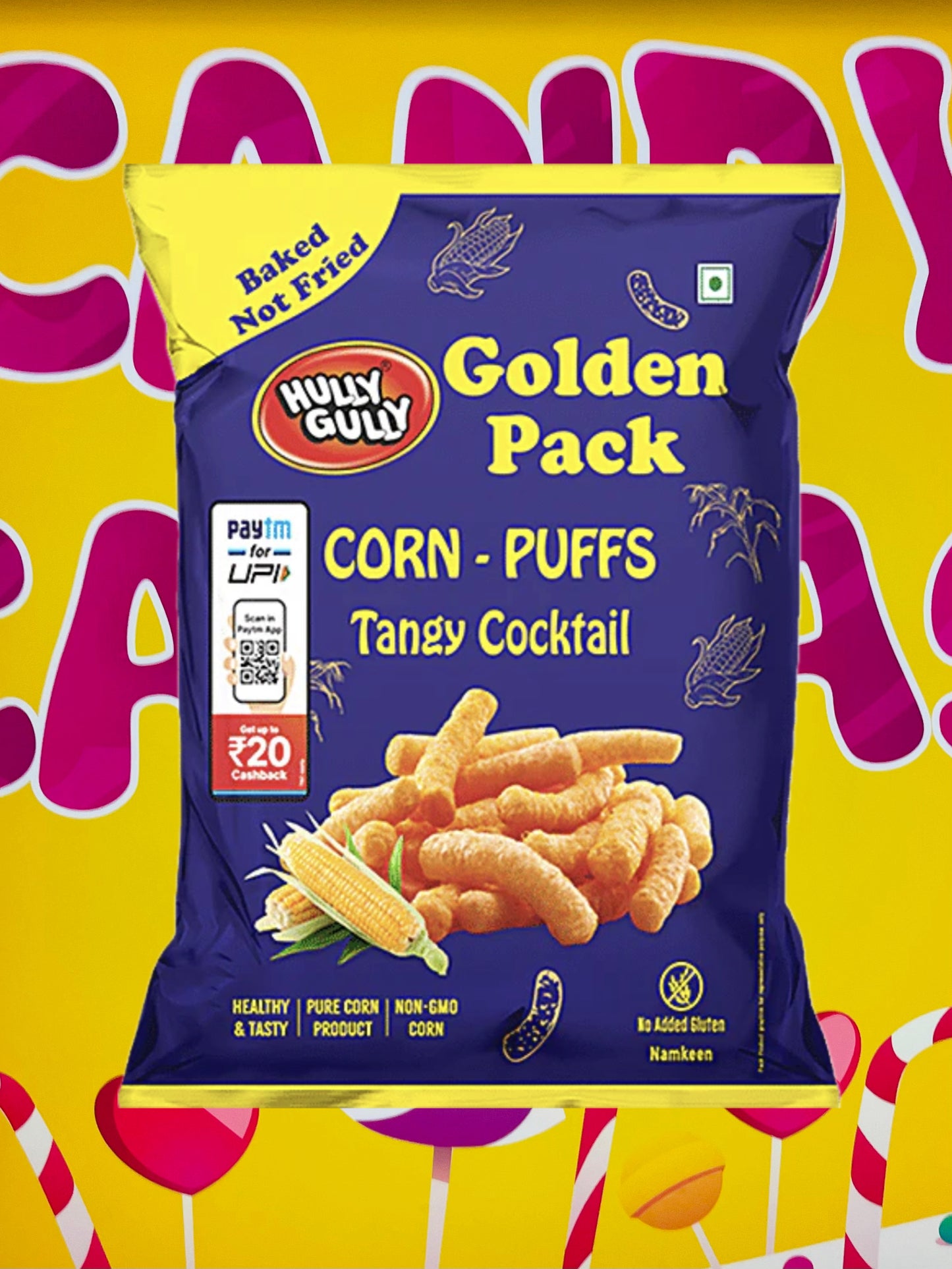 Hully Gully ( Golden Pack Corn- Puff) Tangy Cocktail
