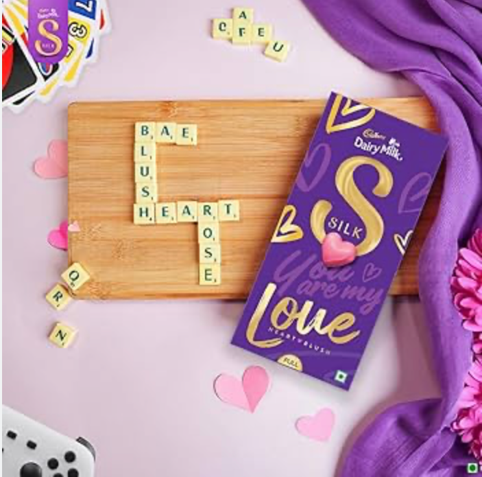 Cadbury Dairy Milk Silk Valentine's Heart Blush Chocolate Bar