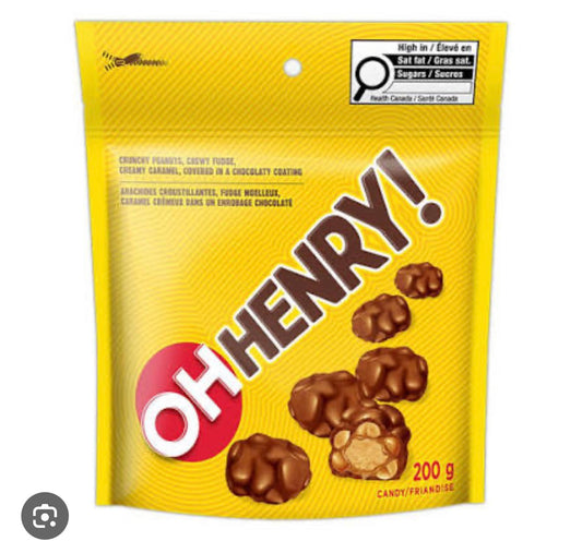 O henry chocolate packet