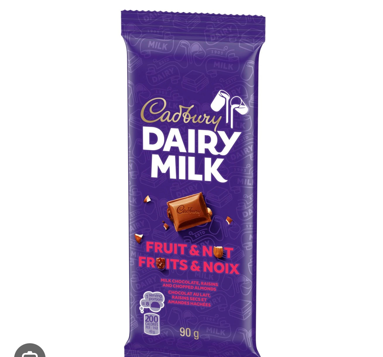 Dairy milk fruit nut