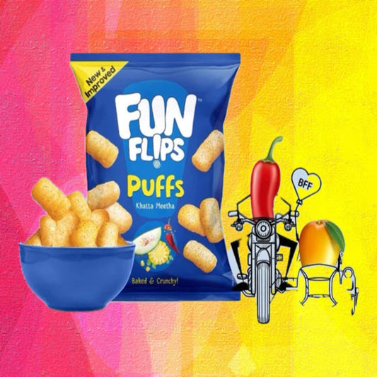 Fun Flips Family Pack Puffs Khatta Meetha