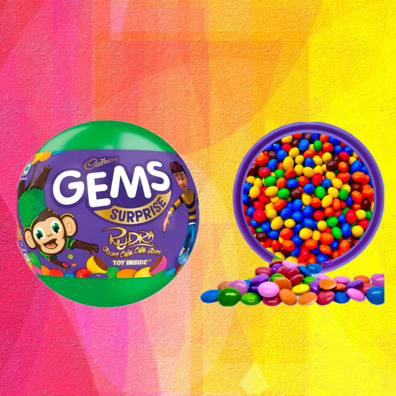 Cadbury Gems Surprise Gift Candy